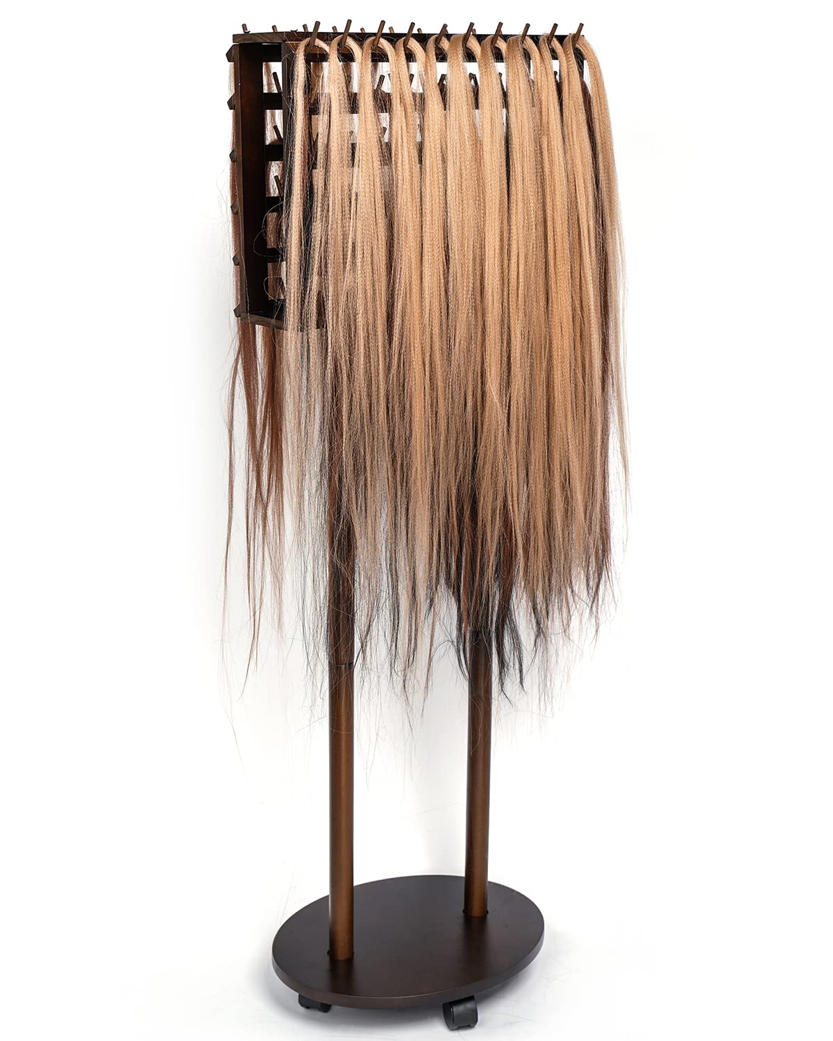 Wooden Braiding Hair Rack Standing Hair Extension Holder
